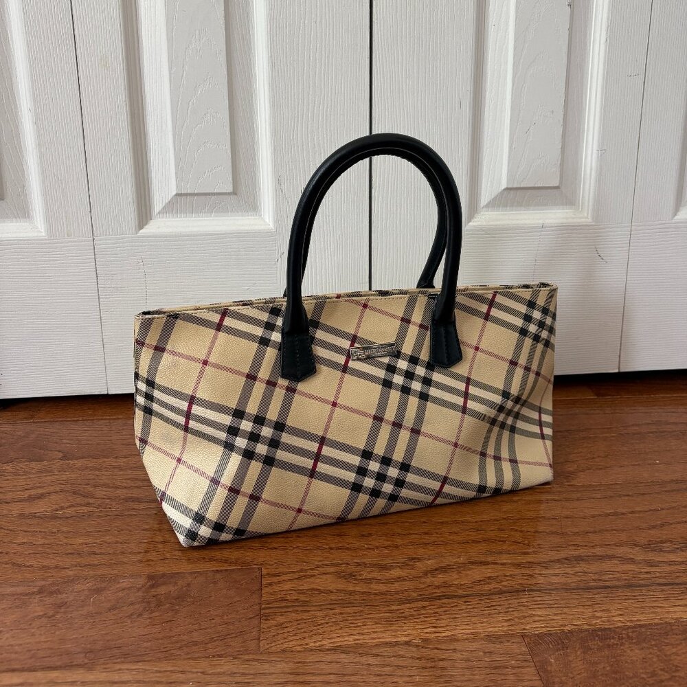Burberry Nova Check Shoulder Tote Bag